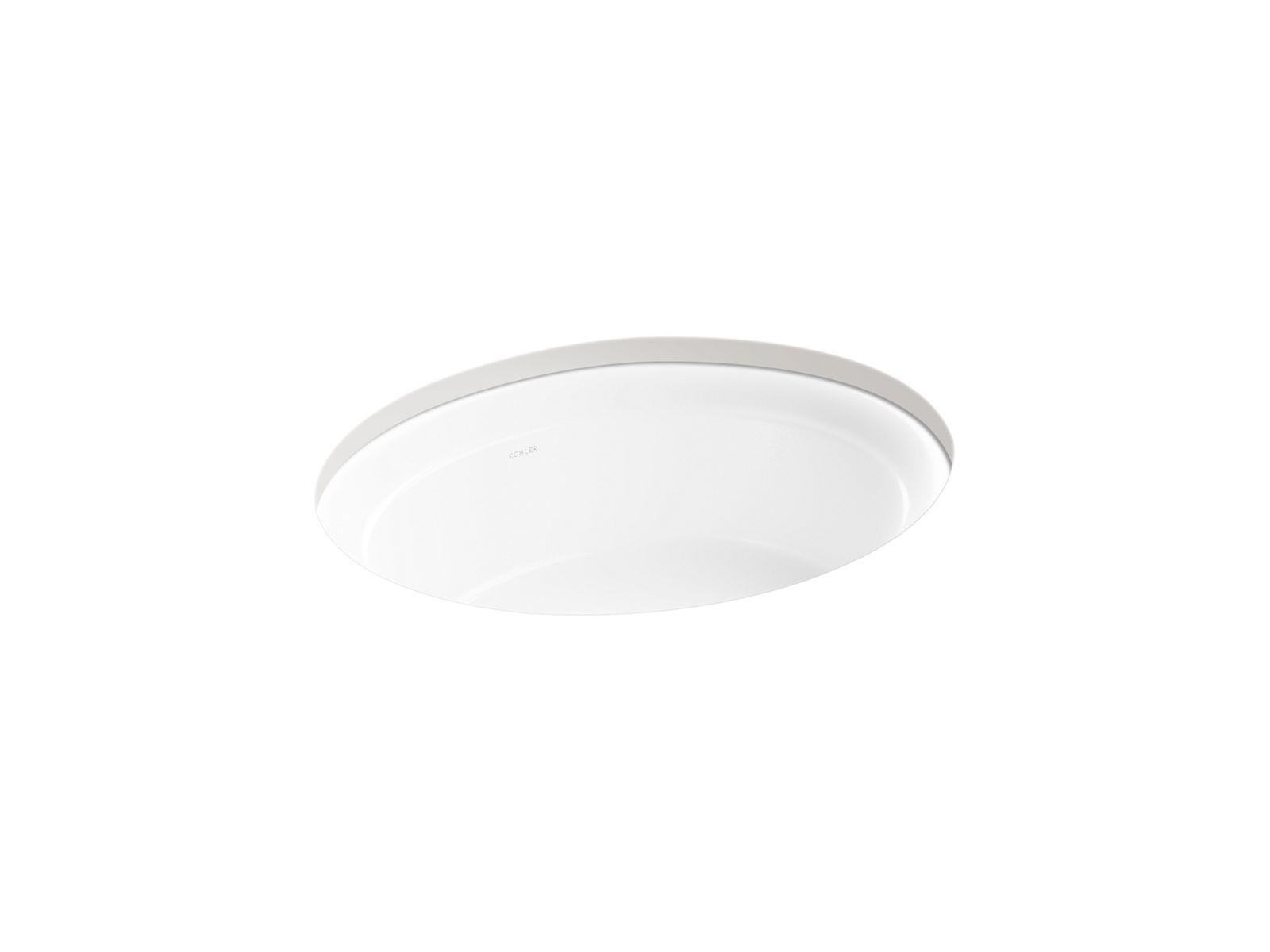 Kohler® 21782-0 Artifacts™ Bathroom Sink, Vitreous China, White