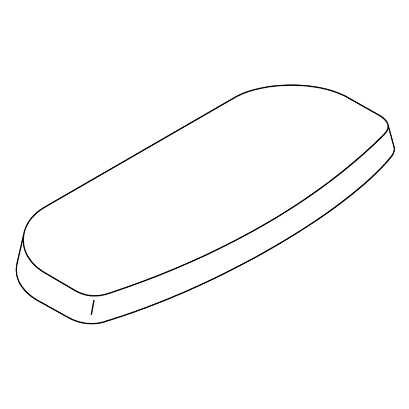 Kohler® 88497-96 1-Piece Toilet Tank Cover, Biscuit
