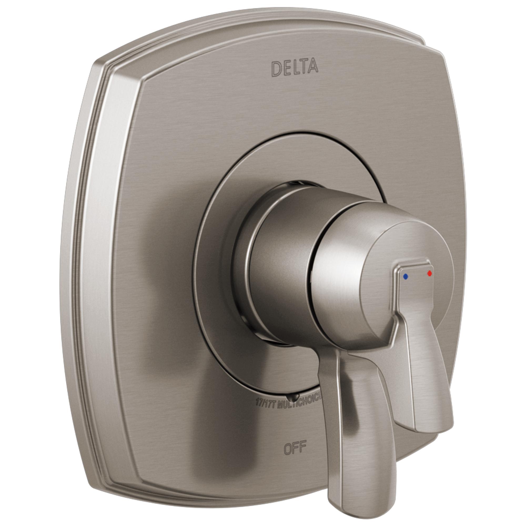 DELTA® T17076-SS-PR 17 Series Stryke® Single Handle Lever Valve, Zinc Body, Stainless