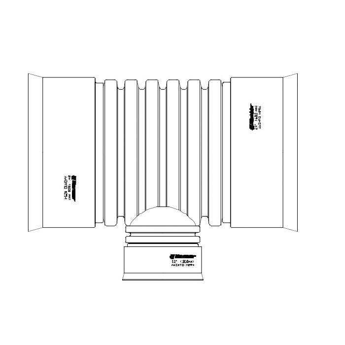 ADS&reg; 18 x 12 in Dual Wall Fabricated Tee 1864AN65B