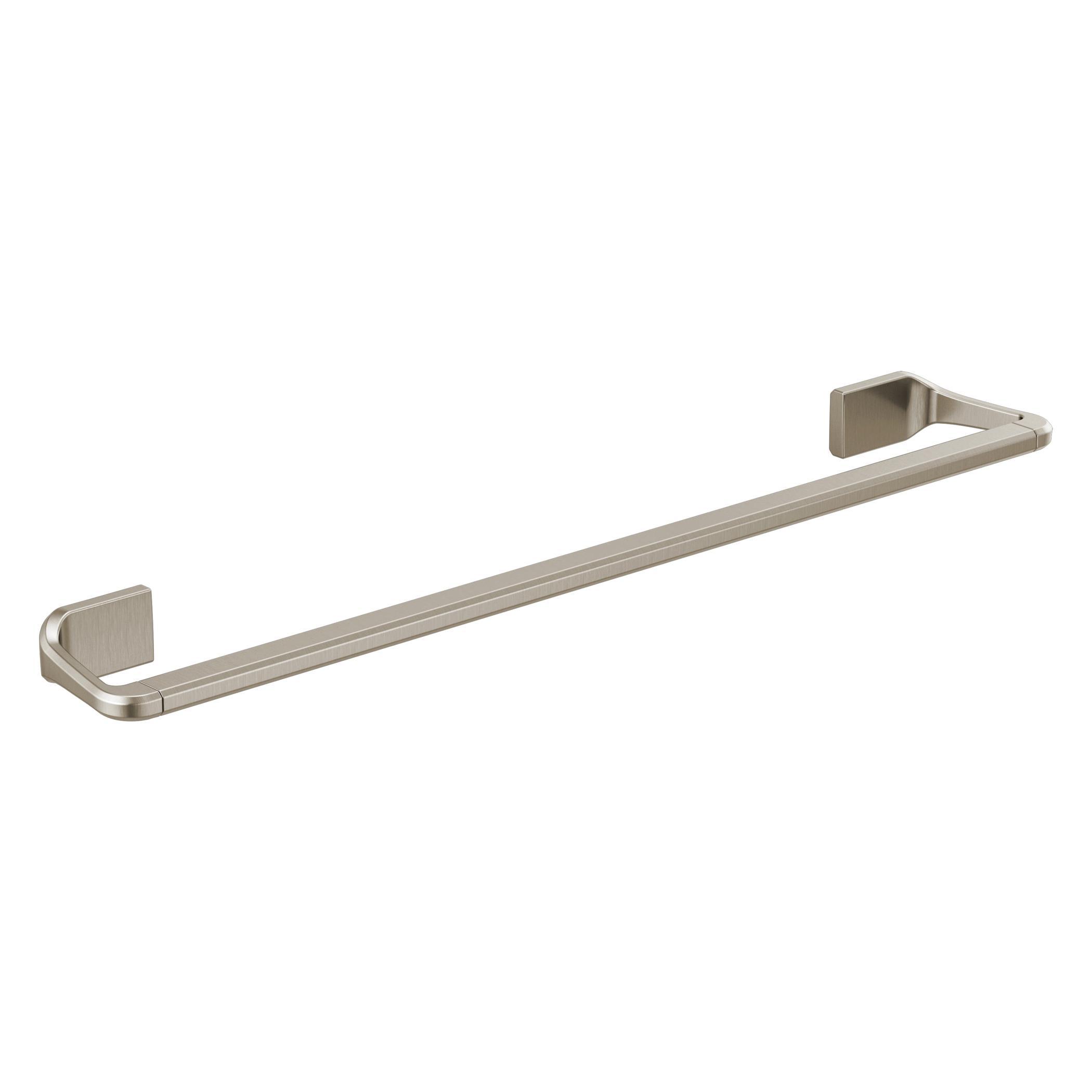 Brizo® 691898-NK Levoir™ Towel Bar, 18 in L Bar, 3-7/16 in OAD x 1.34 in OAH, Luxe Nickel, Import