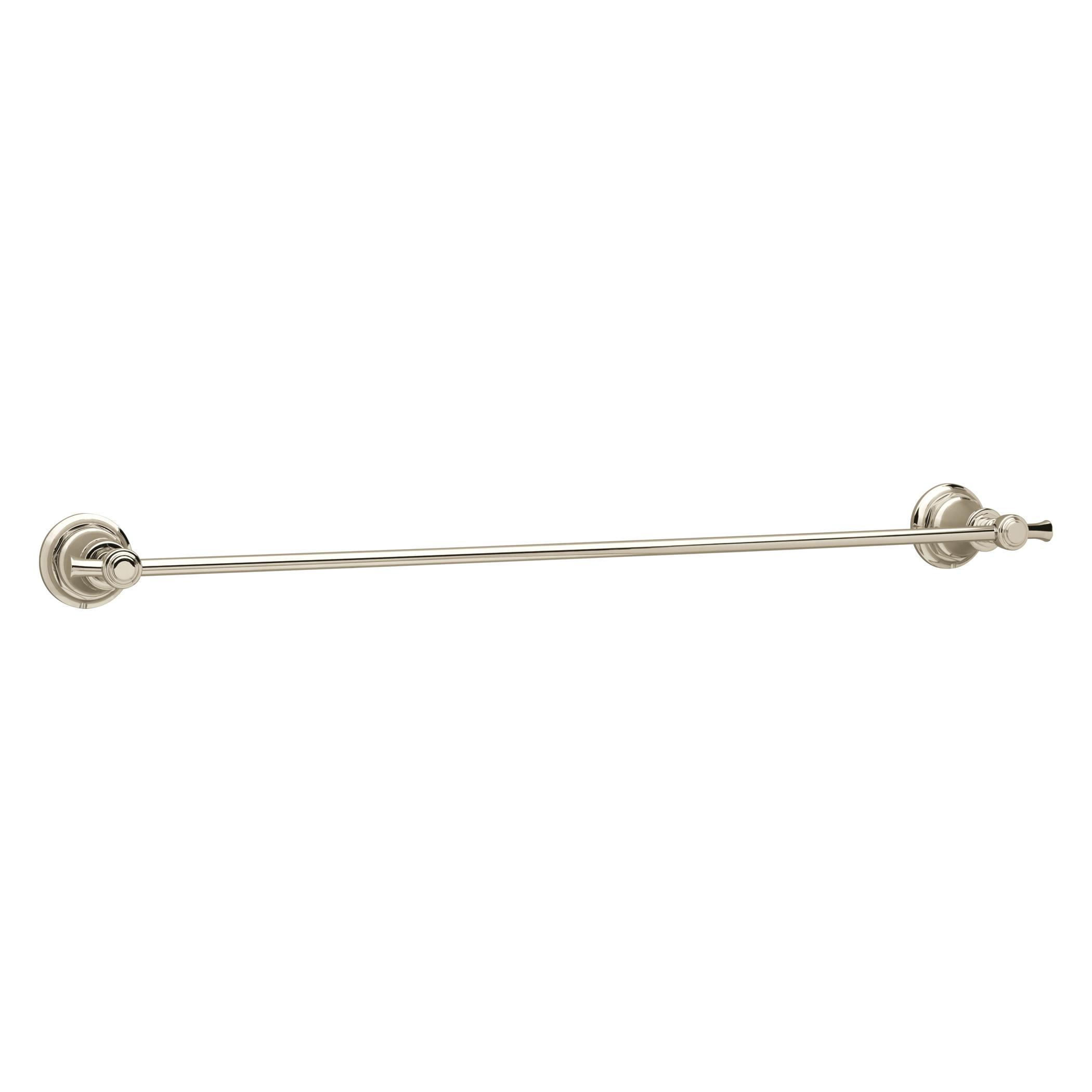 Brizo® 692461-PN Rook™ Towel Bar, 24 in L Bar, 3-1/2 in OAD x 2-5/16 in OAH, Polished Nickel, Import