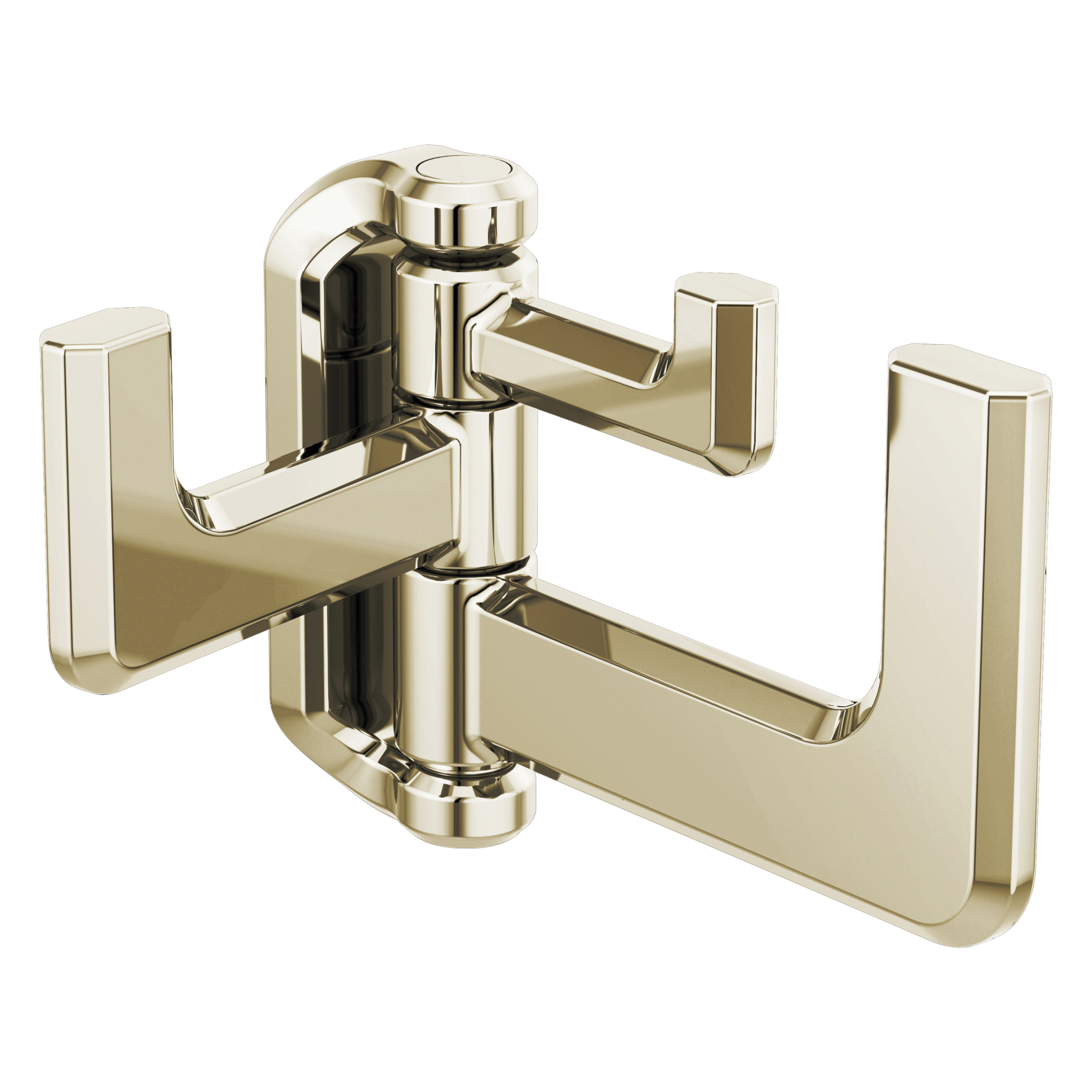 Brizo® 693597-PN Levoir™ Hinged Robe Hook, 1 in OAW x 4-3/8 in OAD x 3-1/8 in OAH, Import