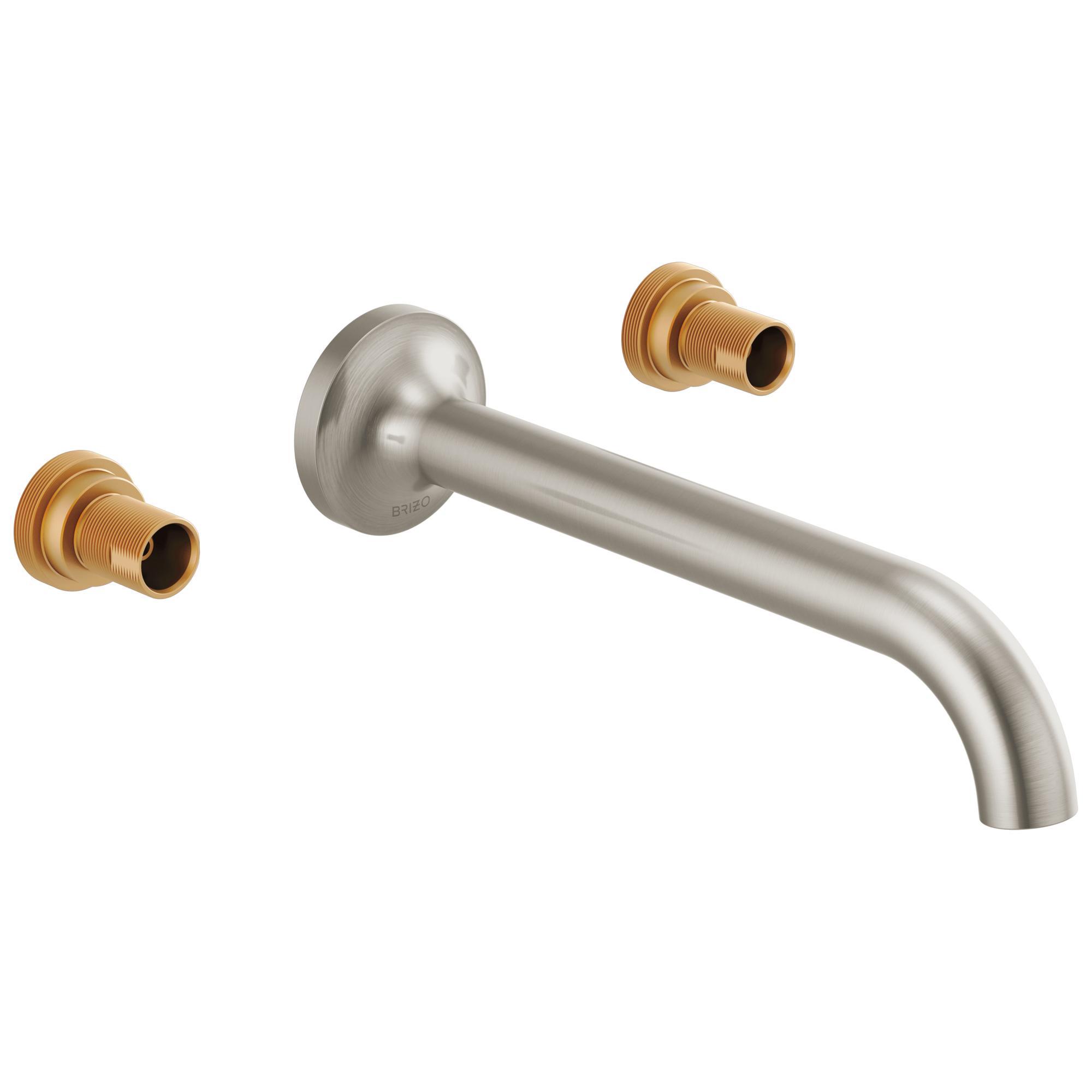 Brizo® T65875LF-BNLHP Odin® Lavatory Faucet, Commercial/Residential, 1.5 gpm Flow Rate, 7-7/8 in Center, Brushed Nickel, 2 Handles