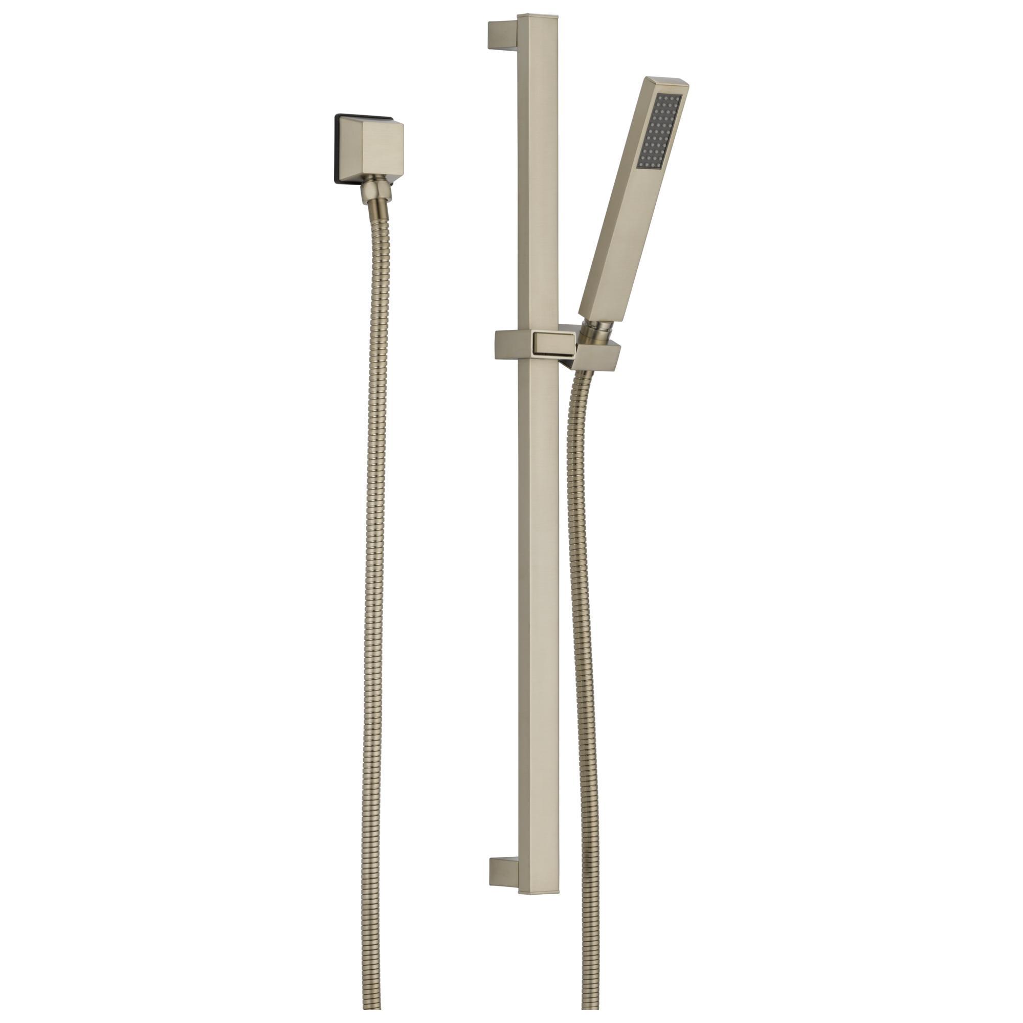 Brizo® 85780-BN Siderna® Hand Shower, 1 Shower Head, 2 gpm Flow Rate, 60 to 82 in L Hose, 1/2 in Connection, Brushed Nickel, Import