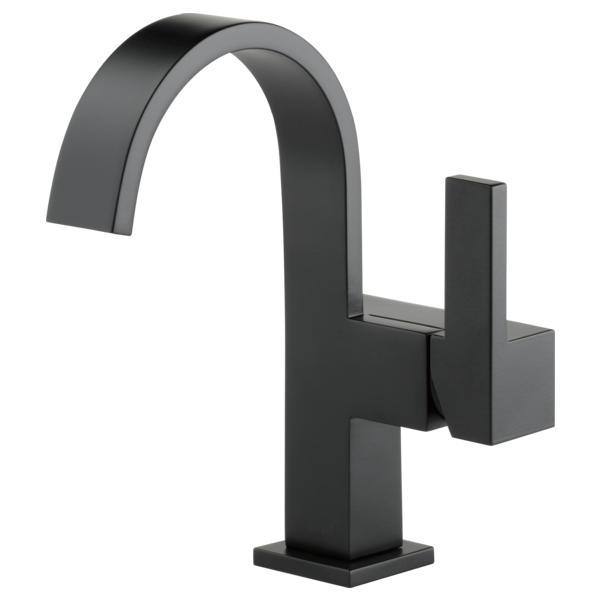 Brizo® 65080LF-BL-ECO Siderna® Lavatory Faucet, Commercial, 1.2 gpm Flow Rate, 5-3/4 in H Spout, 1 Handles, 1 Faucet Holes, Matte Black, Function: Traditional