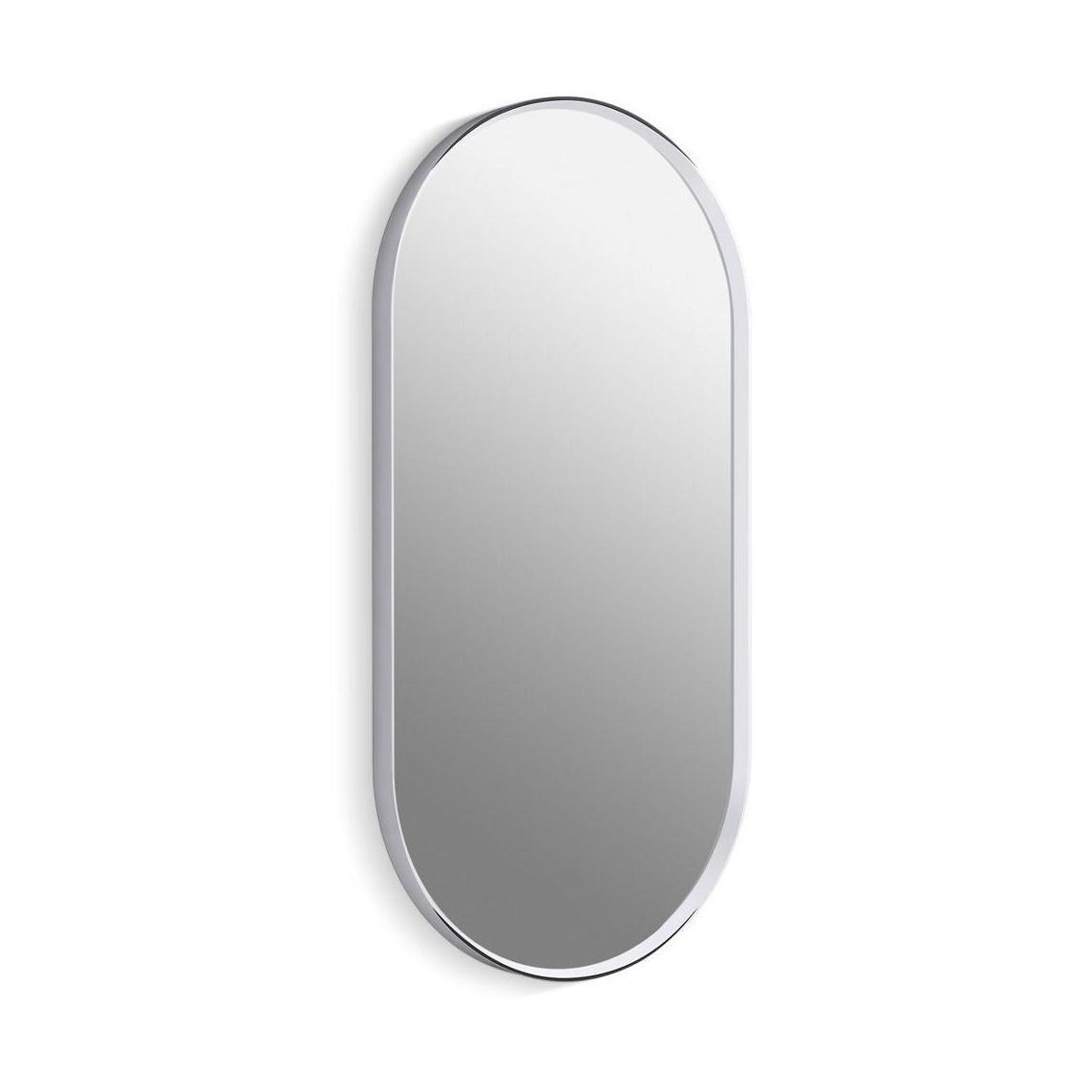 Kohler® 31371-CPL 31371 Essential Wall Mount Bathroom Mirror, Capsule Shape, 1.37 in L 18 in W, Polished Chrome