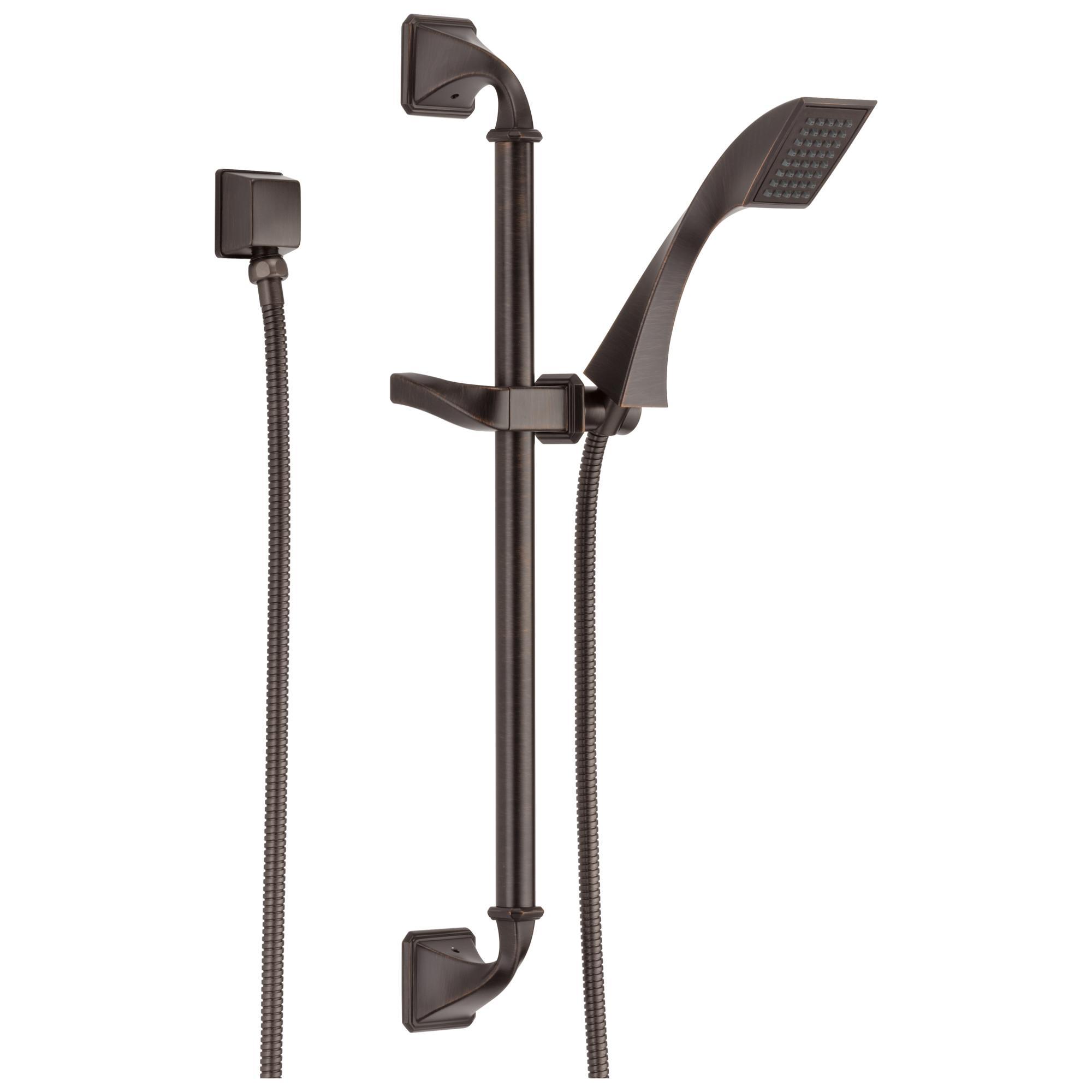 Brizo® 85730-RB Virage® Hand Shower, 1 Shower Head, 2 gpm Flow Rate, 60 to 82 in L Hose, 1/2-14 NPSM Connection, Venetian Bronze, Import
