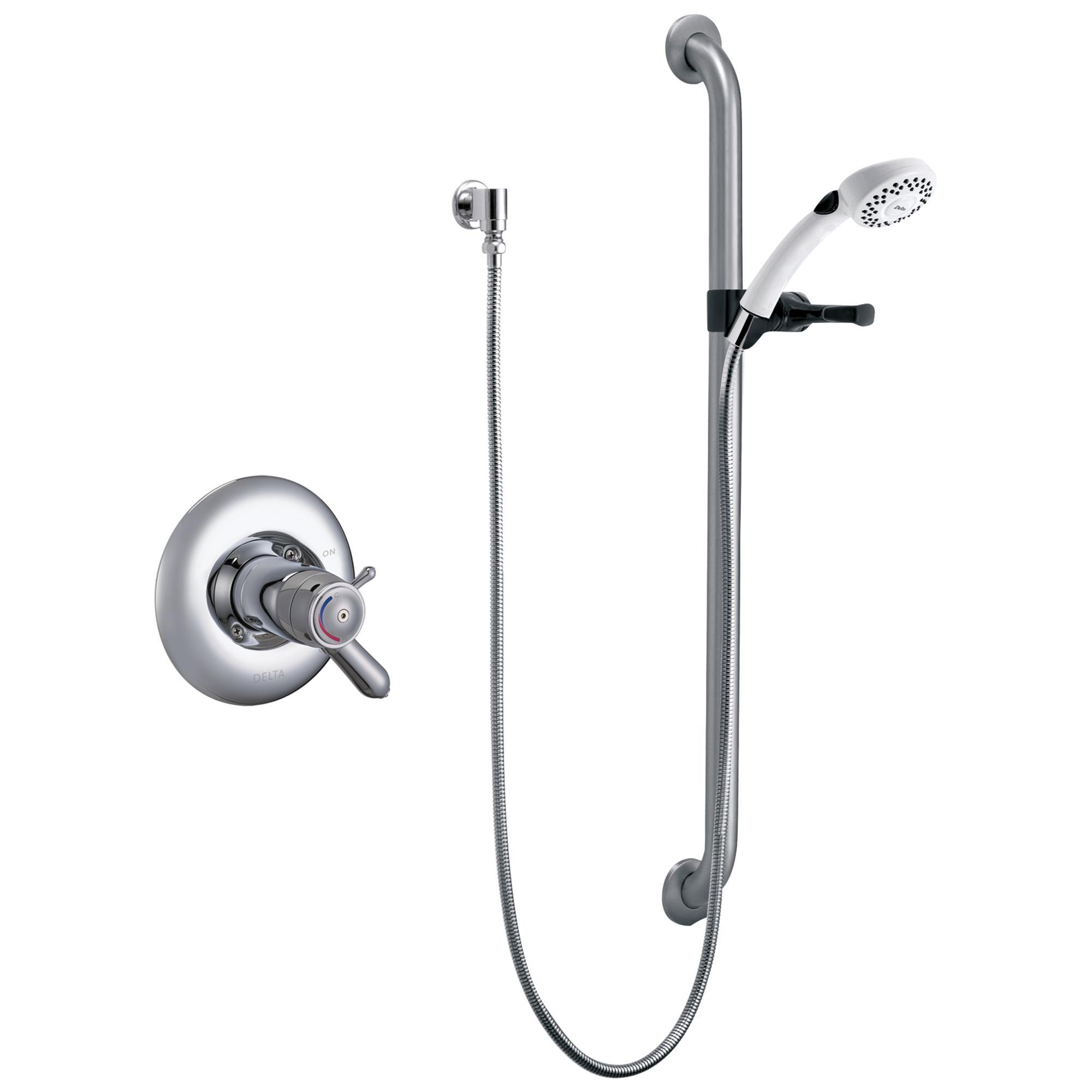 DELTA® T17TH155-25 TempAssure® 17T Universal Shower Trim Only, MultiChoice®, 2.5 gpm, Polished Chrome