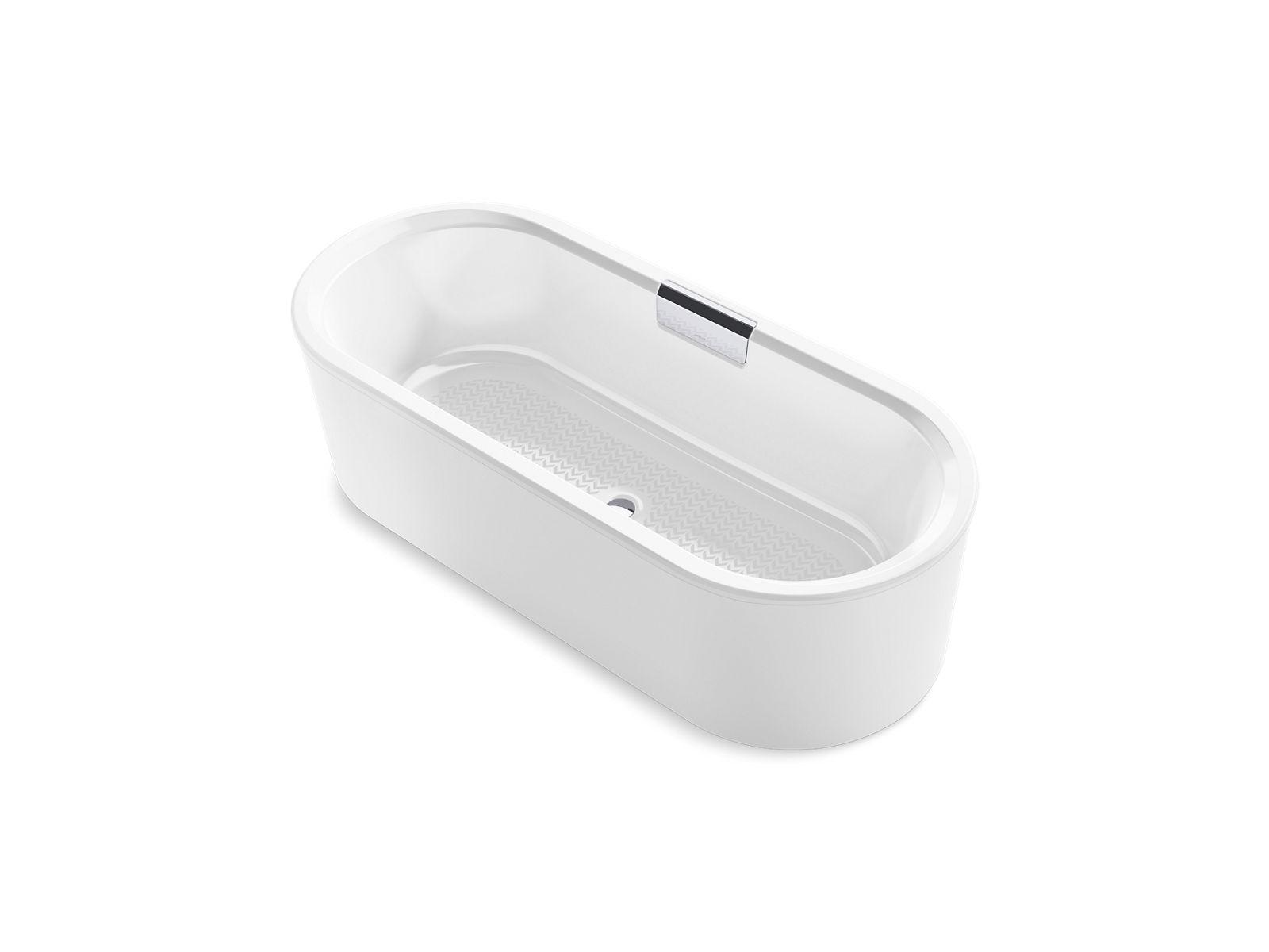 Kohler® 29329-0-0 Volute™ Bathtub, Soaker, 70-7/8 in L x 30-5/16 in W, Center Drain, White