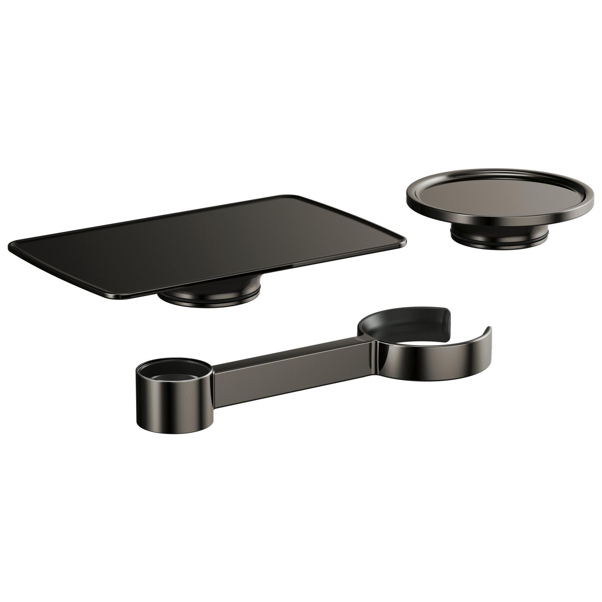 Brizo® 695506-BNX Kintsu™ Freestanding Tub Filler Accessory Kit, Solid Brass, Brilliance® Black Onyx, Import