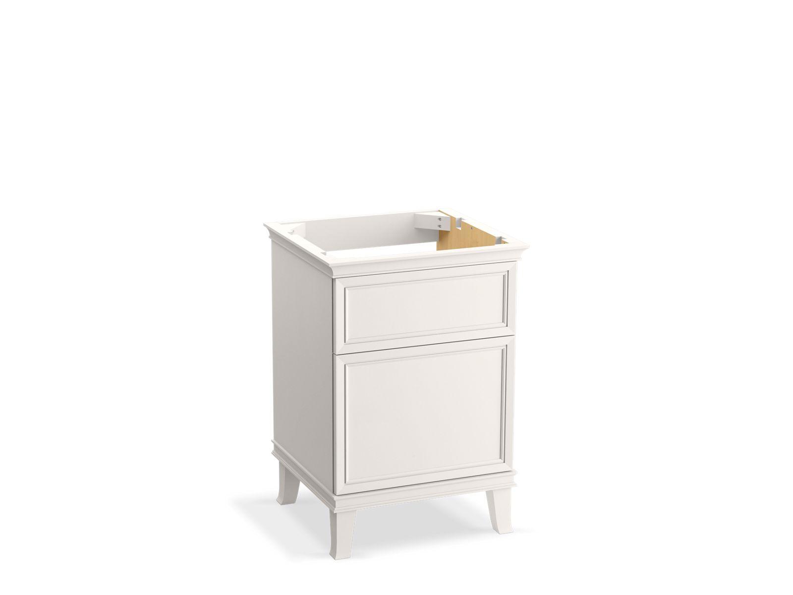 Kohler® 29469-1WA Artifacts™ Vanity Cabinet, 34-1/2 in OAH x 24 in OAW x 21-7/8 in OAD, Floor Mounting, Linen White Cabinet