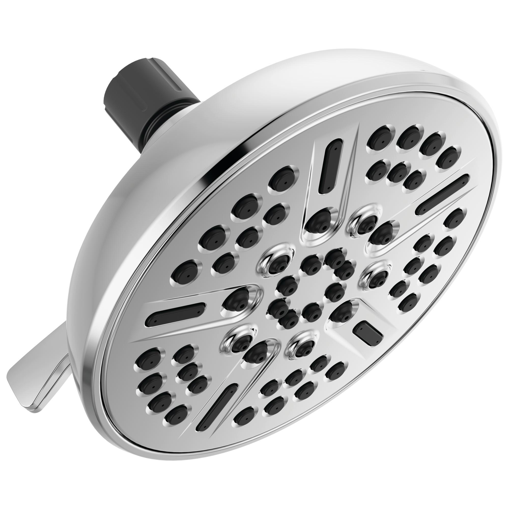 DELTA® 75898C Universal Showering Components Multi-Function Showerhead, 1.75 gpm Max Flow, 8 Sprays, Wall Mounting, Import