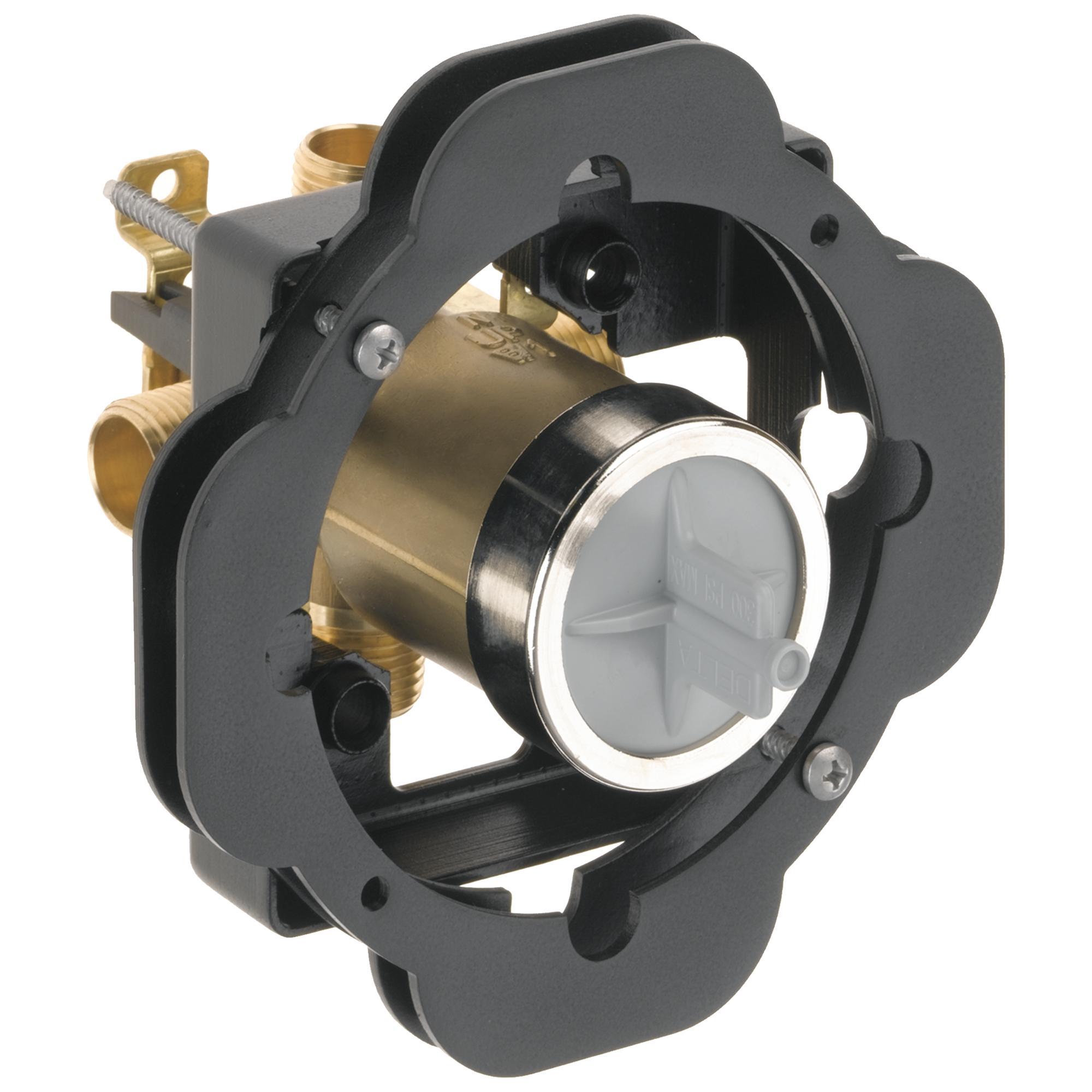 DELTA® R10000-UNBXT MultiChoice® Universal Tub and Shower Valve Body, 1/2 in Universal Inlet/Outlet, For Use With MultiChoice® Universal Single or Dual Function Trim, Forged Brass