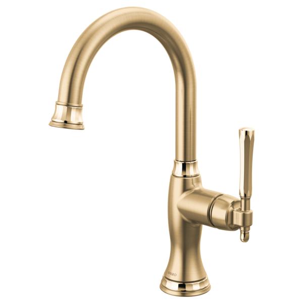 Brizo® 61058LF-GLPG Bar Kitchen Faucet, The Tulham™ Kitchen Collection by Brizo®, Luxe Gold / Polished Gold, 1 Handles, 1.8 gpm Flow Rate