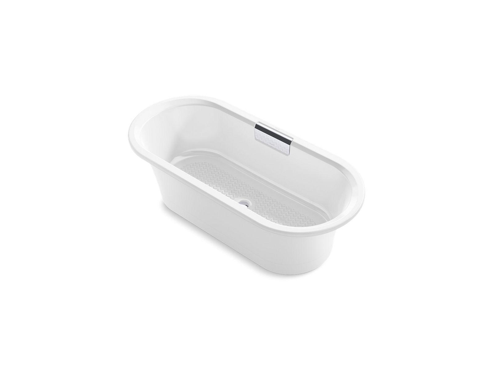 Kohler® 29326-0-0 Volute™ Bathtub, Soaker, 63 in L x 28-5/16 in W, Center Drain, White