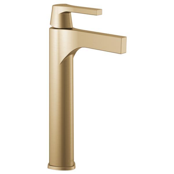 DELTA® 774-CZ-DST Zura™ Bathroom Faucet, 5 in Spout, 9-15/16 in H Spout, Brilliance® Champagne Bronze, 1 Handles