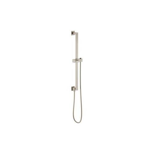 Brizo® 74799-NK Essential™ Shower Series Linear Square Universal Wall Slide Bar With Adjustable Slide, 28-7/8 in L Bar, 3-11/16 in OAD, Luxe Nickel, Import