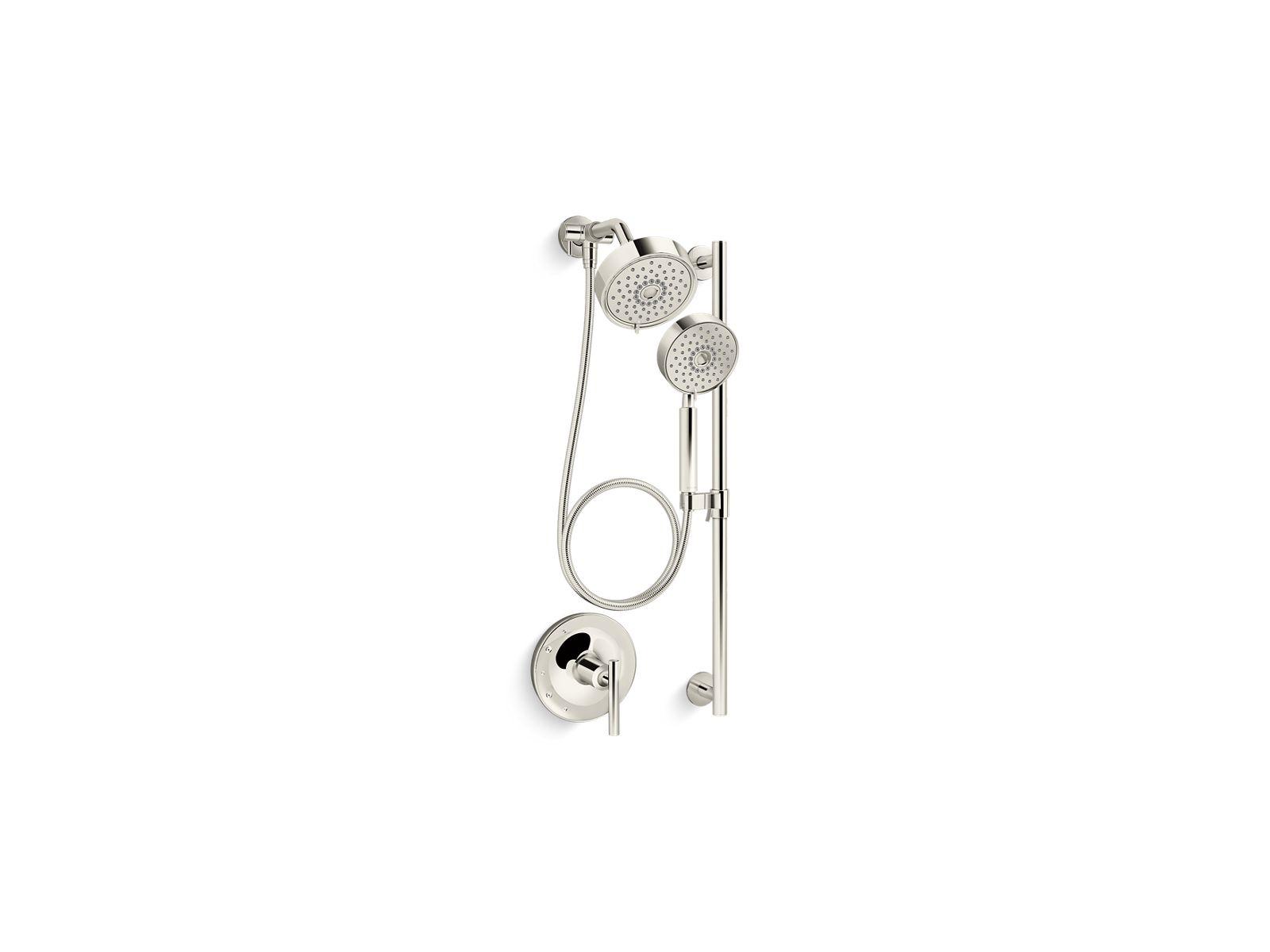 Kohler® 22181-SN 22181 Purist® Essential Hand Shower, 2.5 gpm Flow Rate, 1/2-14 NPT Inlet, 60 in L Hose