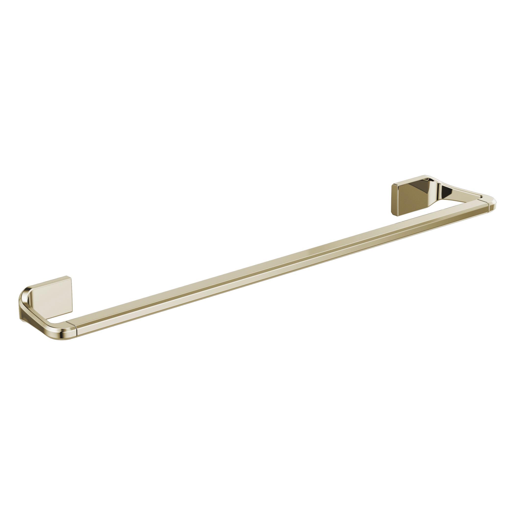 Brizo® 691898-PN Levoir™ Towel Bar, 18 in L Bar, 3-7/16 in OAD x 1.34 in OAH, Polished Nickel, Import