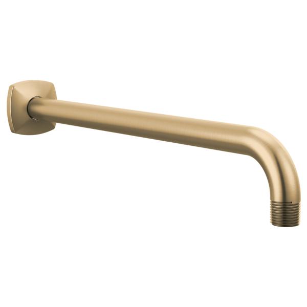 Brizo® 83867-GL Allaria™ Shower Arm & Flange, 13 in L Arm, 1/2 in NPT, Domestic