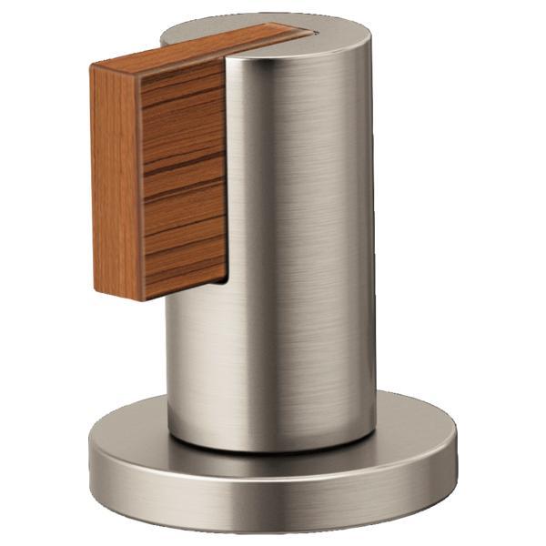 Brizo® HL5332-NKTK-NM Litze® Two Lever Handle Kit, For Use With Litze® Models 65332LF-LHP/65334LF-LHP Widespread Lavatory Faucets, Zinc, Luxe Nickel/Teak Wood, Import
