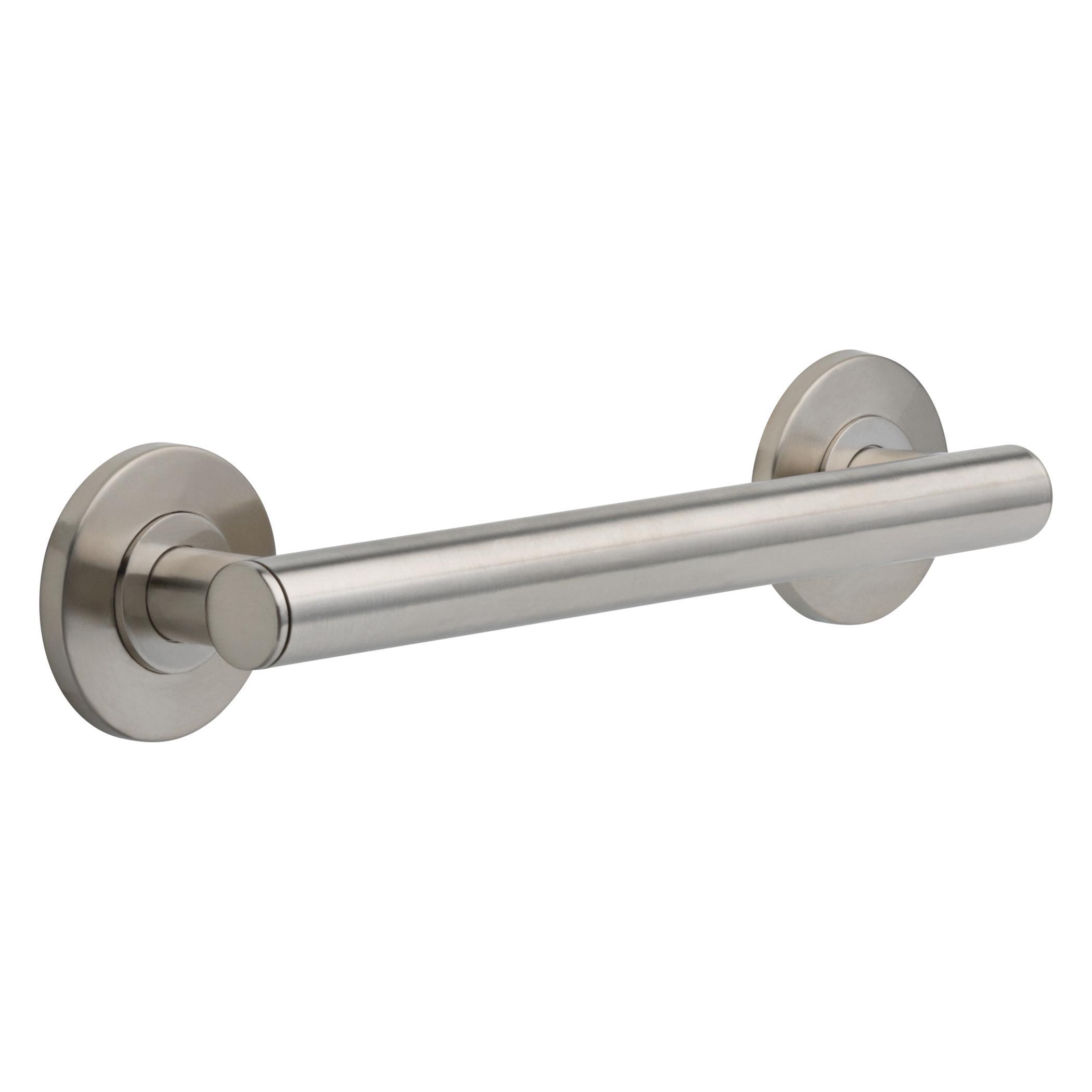 Brizo® 69275-NK Euro Contemporary Decorative Grab Bar, 12 in L x 1-1/4 in Dia, Brilliance® Luxe Nickel, Metal, Import