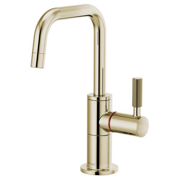 Brizo® 61353LF-H-PN Litze® Instant Hot Faucet, 1 gpm at 60 psi Flow Rate, Polished Nickel, 1 Handle, Domestic