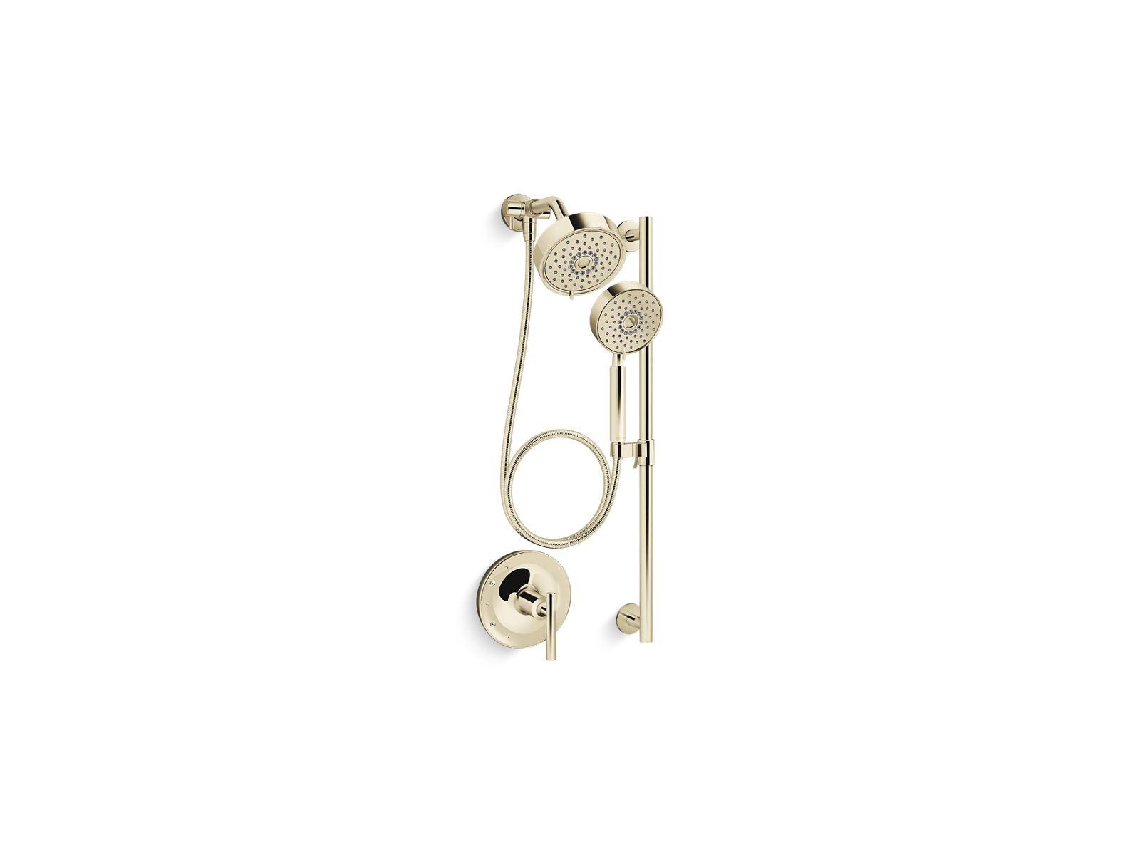Kohler® 22181-AF 22181 Purist® Essential Hand Shower, 2.5 gpm Flow Rate, 1/2-14 NPT Inlet, 60 in L Hose