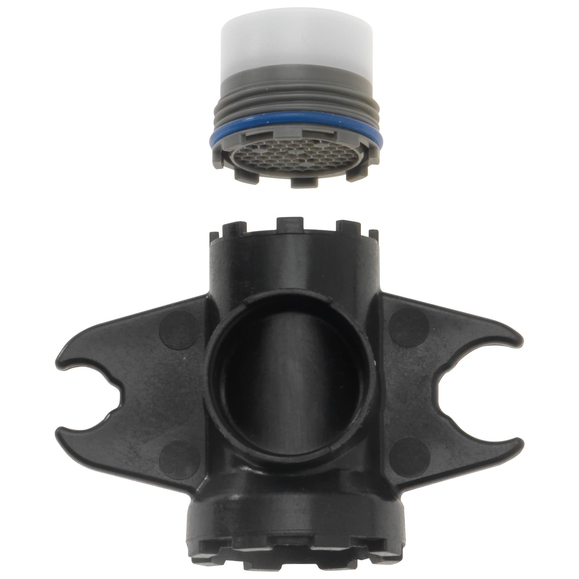 DELTA® RP90248 Restoration® Aerator With Wrench, For Use With Esque™ 9181-DST and 9981-DST 1-Handle Pull Down Kitchen Faucet Featuring ShieldSpray™ Technology, Import