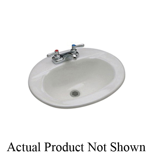 Zurn® Z5111-RS Lavatory With Right Hand Soap Dispenser Hole, 20 in L x 17 in W x 8-7/8 in D, Drop-In Mount, Vitreous China