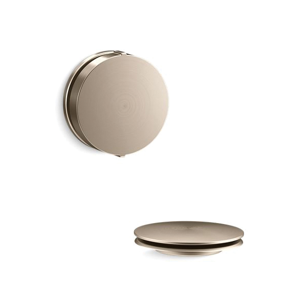 Kohler® T37392-BV Complementary Rotary Turn Bath Cable Drain Trim, For Use With PureFlo™ Rough Drain, Metal