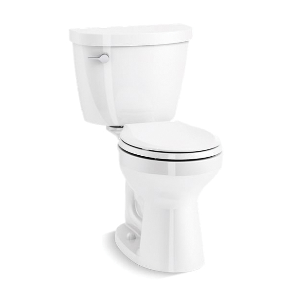 Kohler® 31644-0 2-Piece Toilet With Revolution 360® and ContinuousClean™ ST Technology, Cimarron® Comfort Height™, Round Bowl, 6-5/8 in H Rim, 12 in Rough-In, 1.28 gpf, White