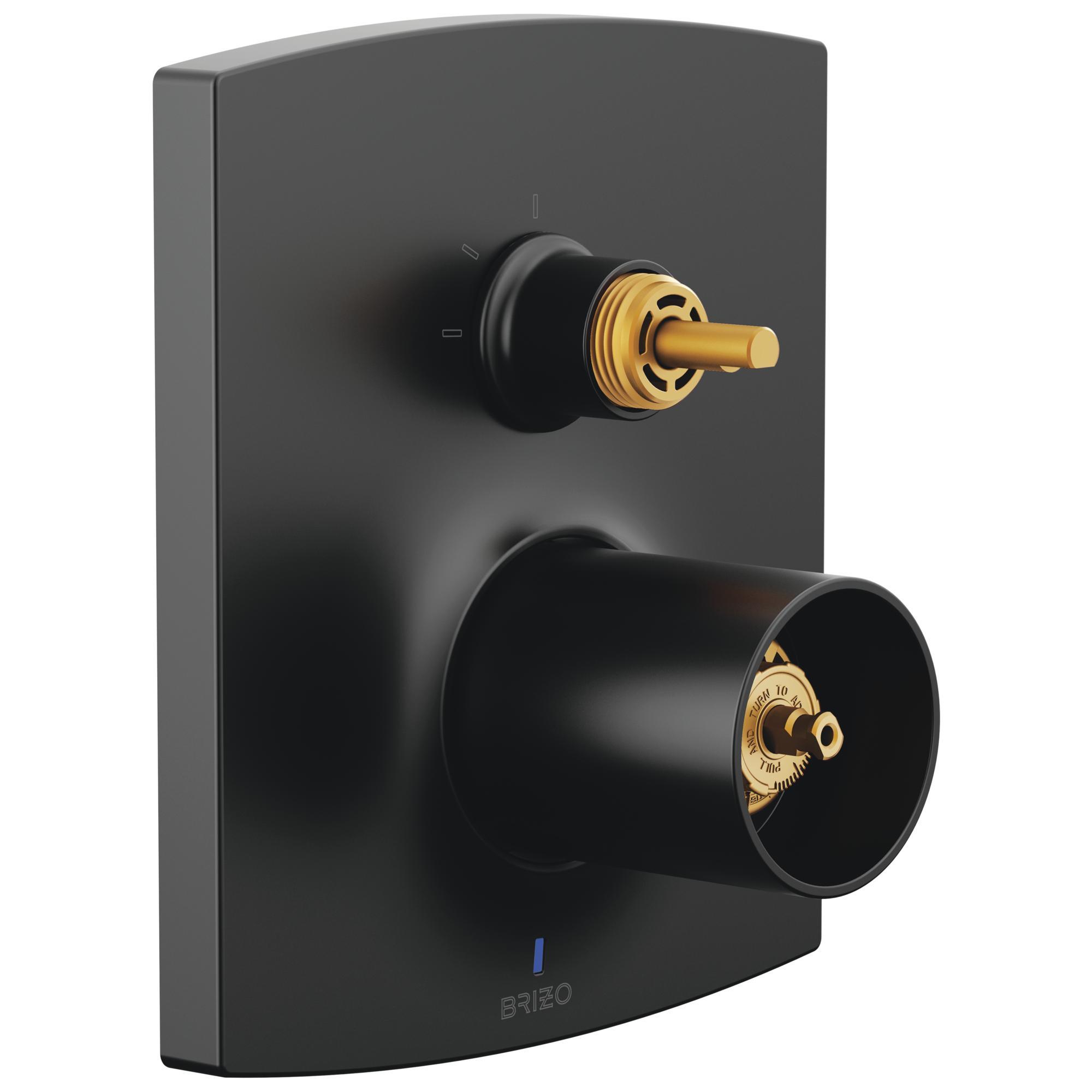 Brizo® T75P506-BLLHP 3-Function Valve Trim, Matte Black