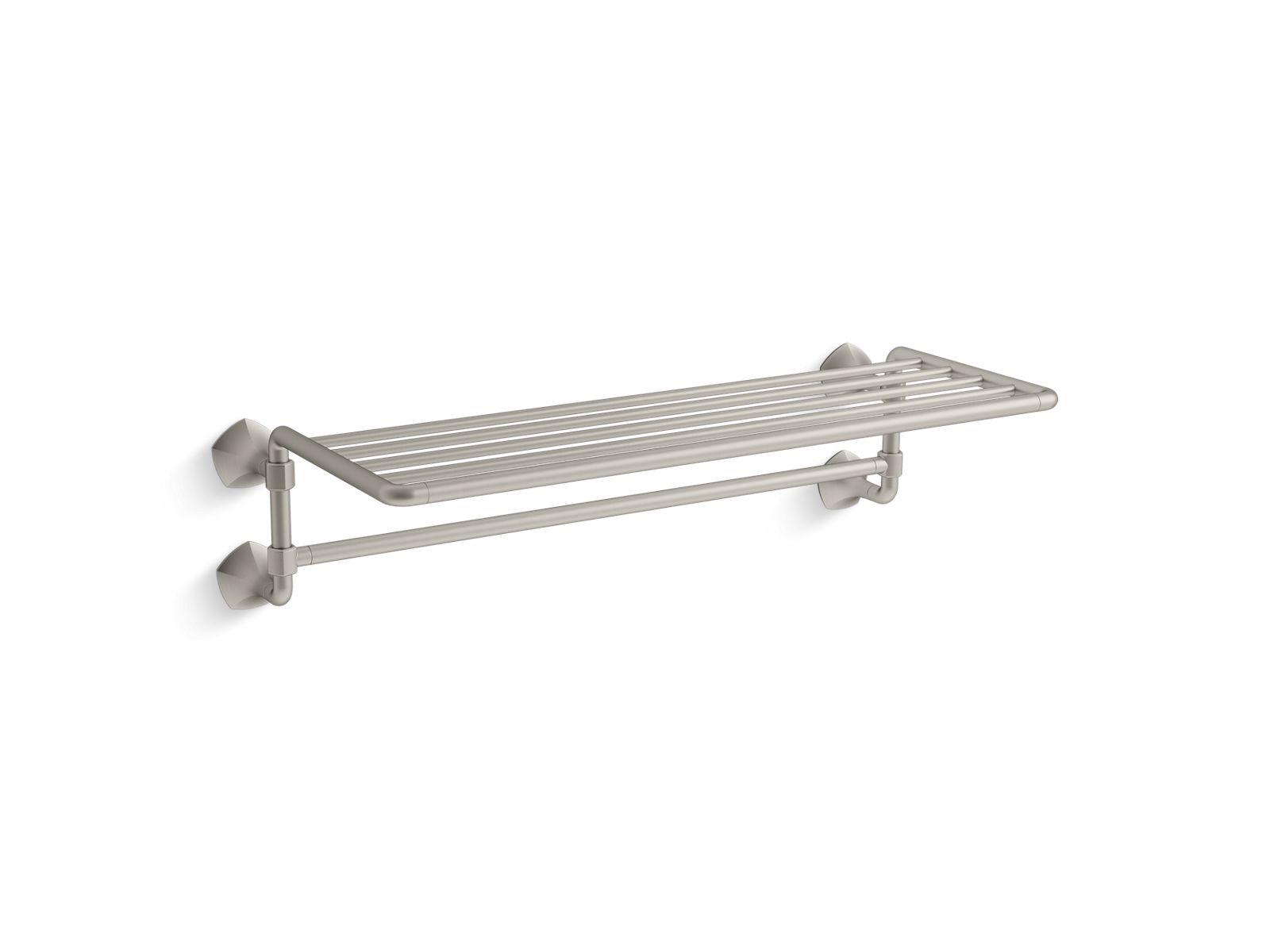 Kohler® 27085-BN 27085 Occasion® Hotelier Towel Holder, 26-5/16 in L 11-13/16 in W 6-7/8 in H