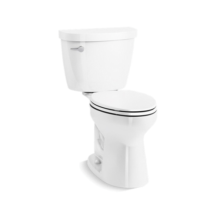 Kohler® 31620-0 2-Piece Toilet, Cimarron™ Comfort Height™, Elongated Bowl, 16-1/2 in H Rim, 12 in Rough-In, 1.6 gpf, White