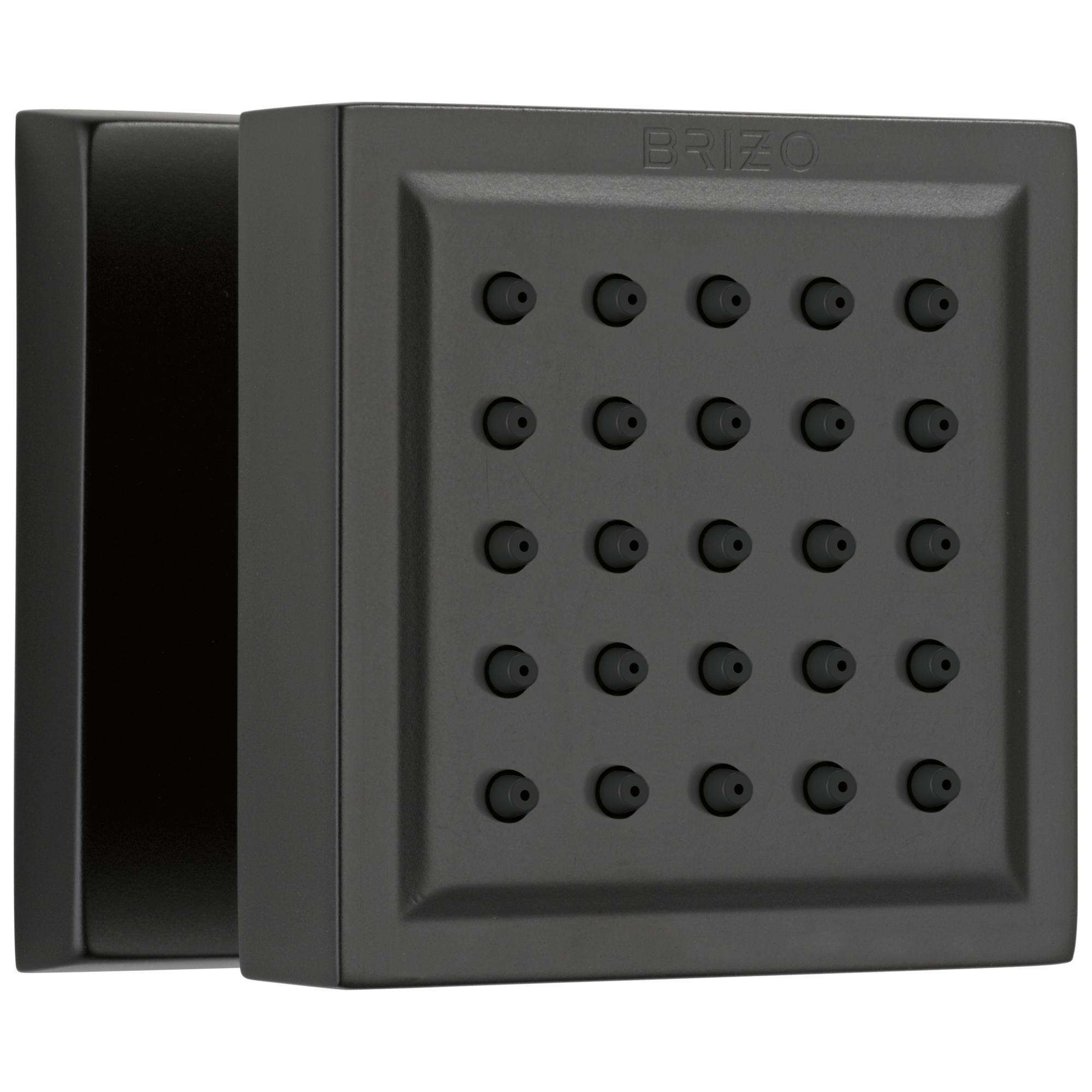 Brizo® 84121-BL Touch-Clean® Adjustable Square Body Spray, (1) Full Spray, 2 gpm Maximum, Wall Mount, Import