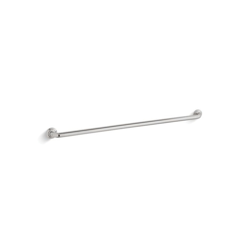 Kohler® 10545-S Traditional Grab Bar, 44-13/16 in L x 1-1/4 in Dia, Polished Stainless Steel, Metal
