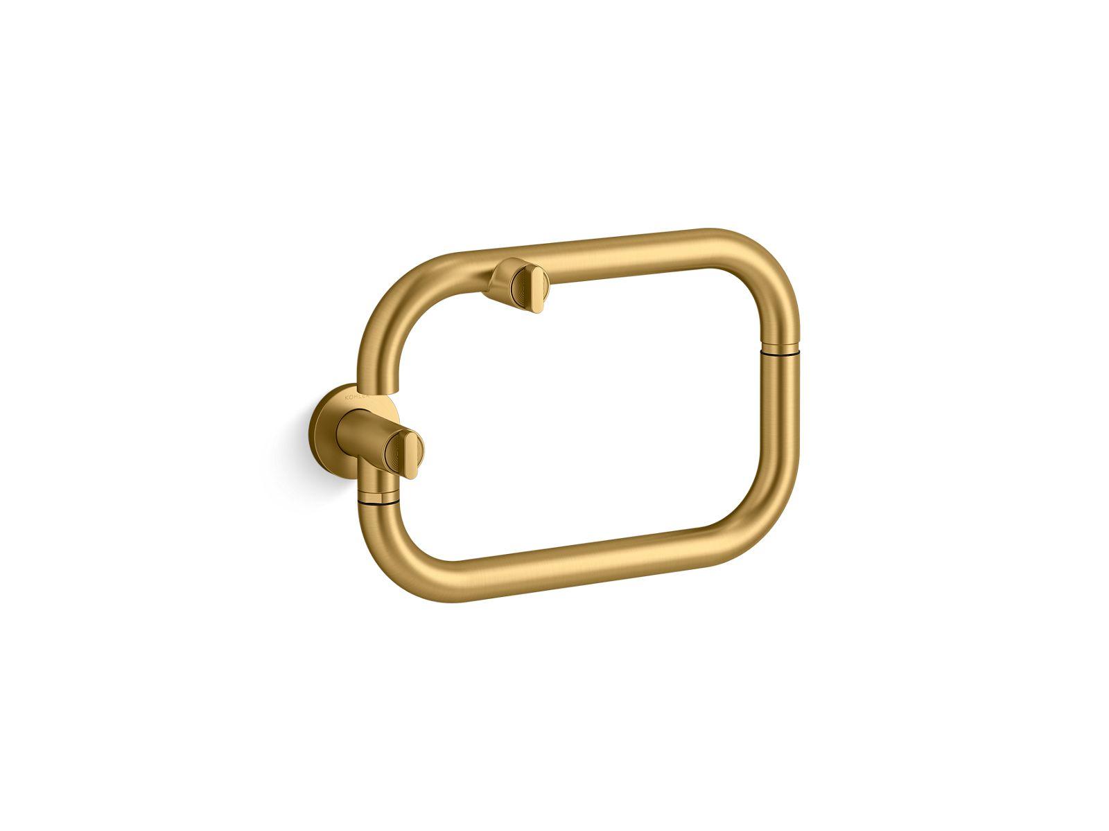 Kohler® 28276-2MB Components® Pot Filler, 3.2 gpm Flow Rate, Articulating Spout, Vibrant Brushed Moderne Brass, 1 Handles
