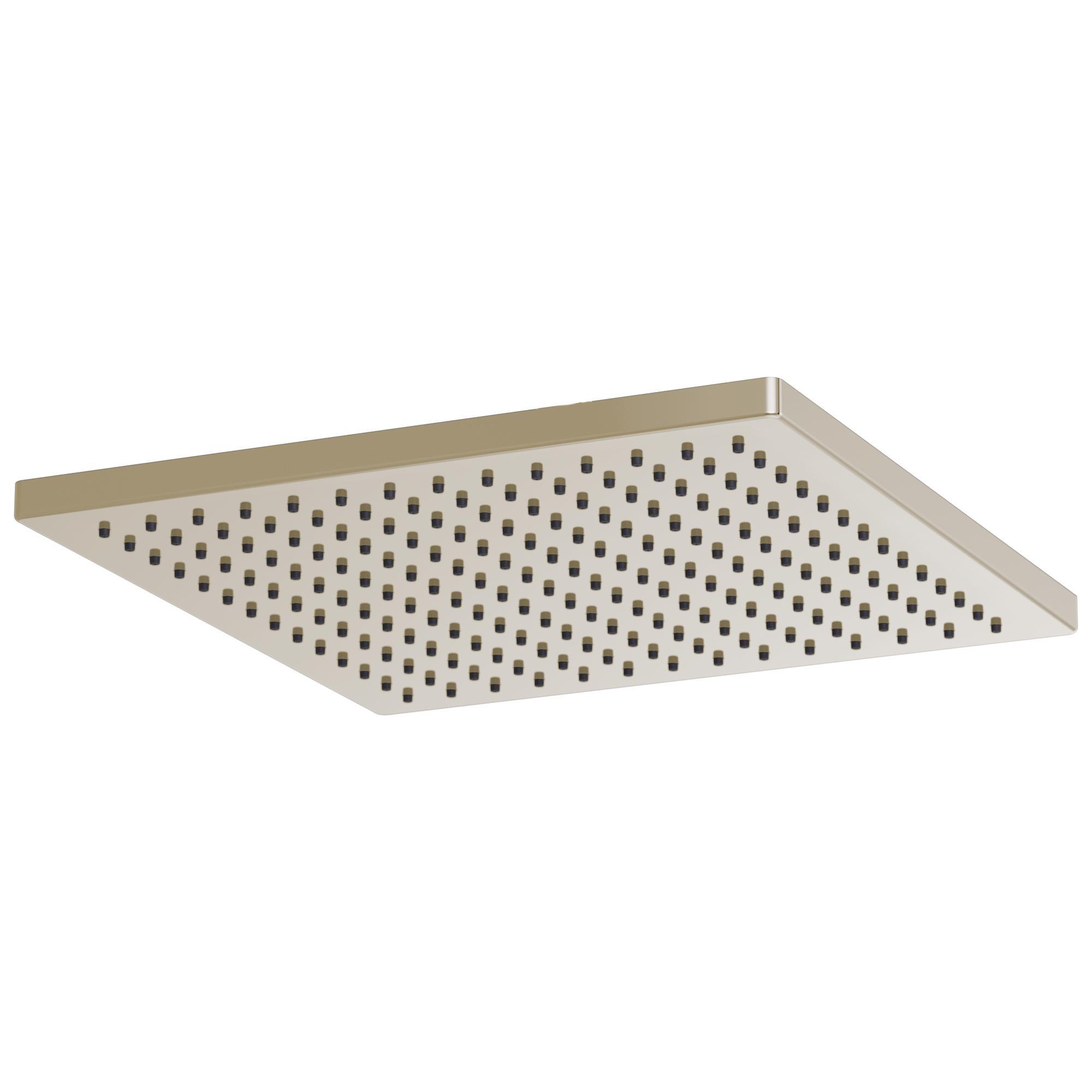 Brizo® 81399-PN-2.5 Raincan Shower Head, 2.5 gpm Flow Rate, 1 Spray, 2.38 in L x 11.81 in W x 11.81 in H Head, Import