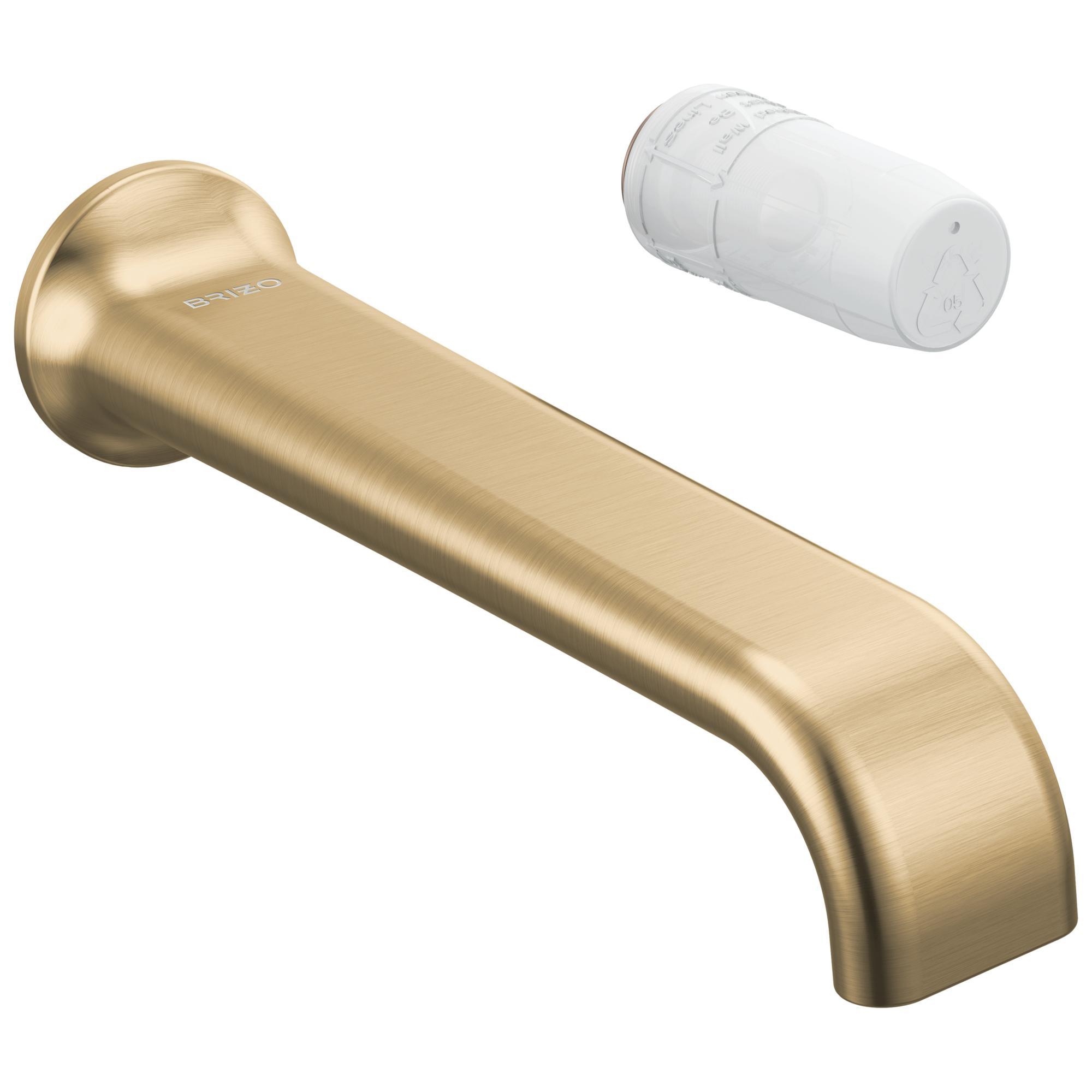 Brizo® T65767LF-GLLHP-ECO Allaria™ Bathroom Faucets, 1.2 gpm Flow Rate, 2-3/8 in H Spout, Luxe Gold, 1 Handles, Lavatory Function