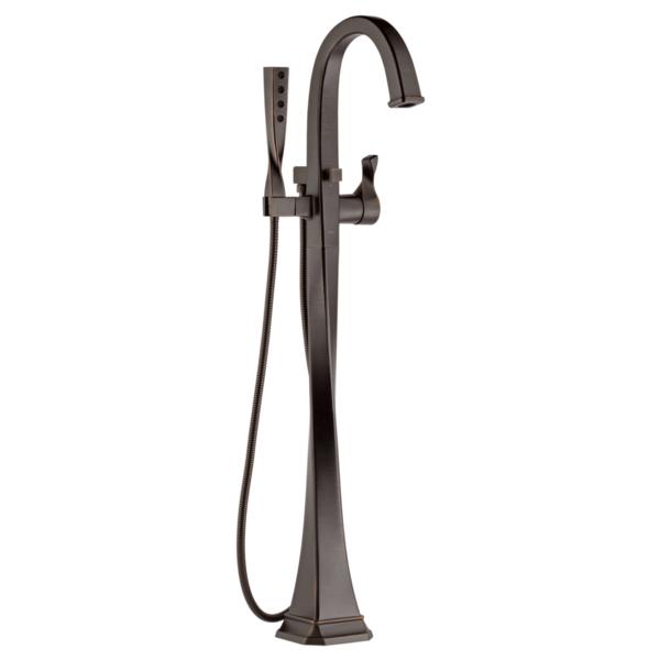 Brizo® T70130-RB Free Standing Tub Filler Trim, Virage®, 2 gpm Flow Rate, Venetian Bronze, 1 Handles, Domestic
