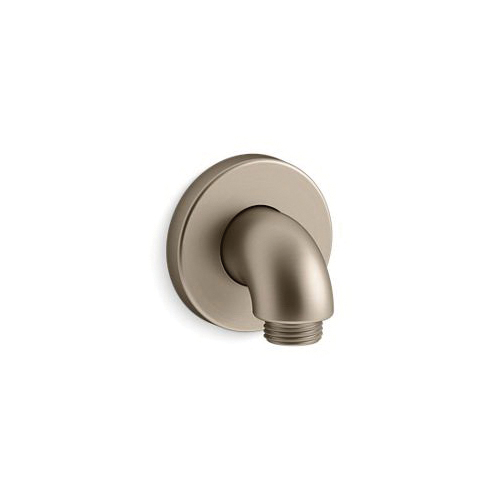 Kohler® 22172-BV Purist® Stillness® Wall Mount Supply Elbow With Check Valve, 1/2 in x G1/2-14 Nominal, NPT End Style, Brass