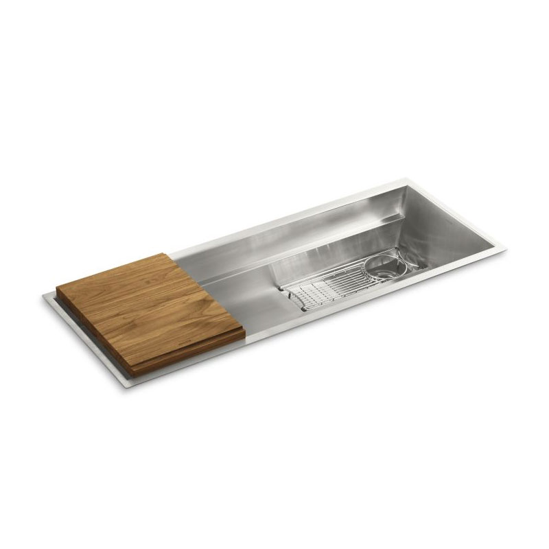 Kallista L20307-00-NA Multiere® 45" Stainless Steel Kitchen Sink with Standard Accessories