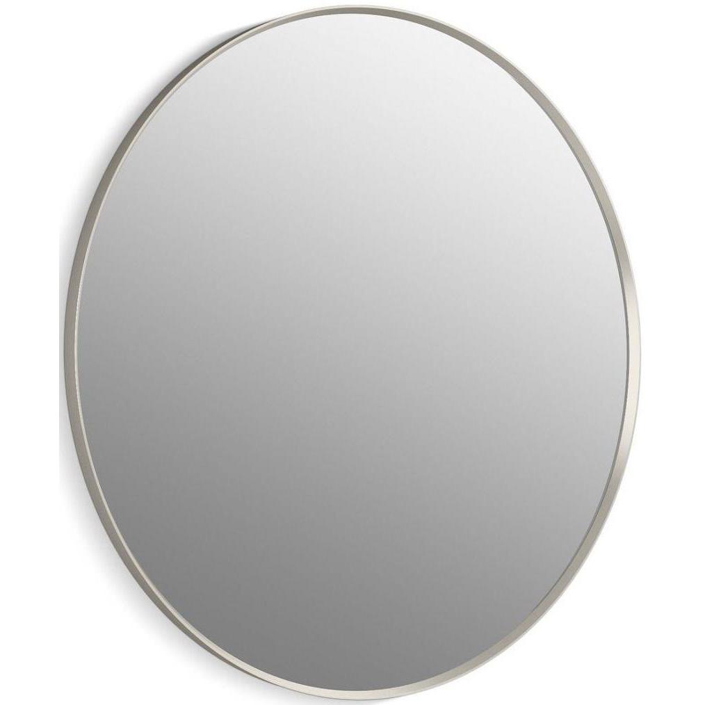 Kohler® 31370-BNL 31370 Essential Wall Mount Bathroom Mirror, Round Shape, 1.37 in L 42 in W, Brushed Nickel