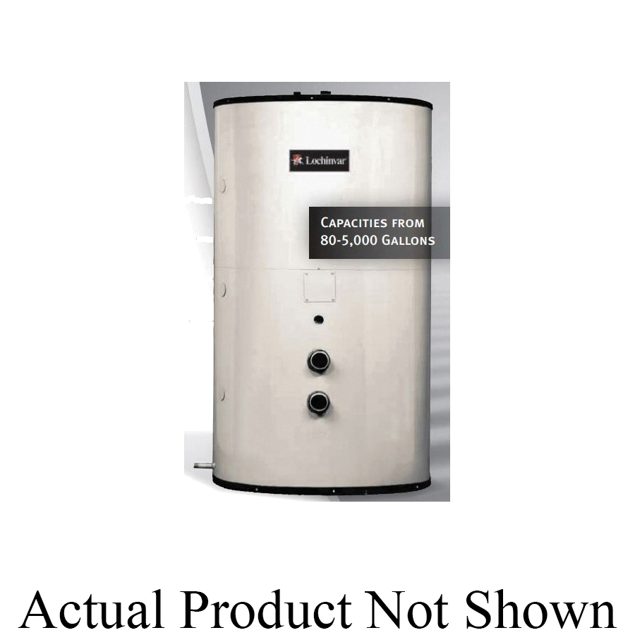 Lochinvar® Lock-Temp® RGA0504 Jacketed and Insulated Storage Tank, 504 gal Tank, 46 in Dia, 3 in NPT Inlet x 2 in NPT Outlet