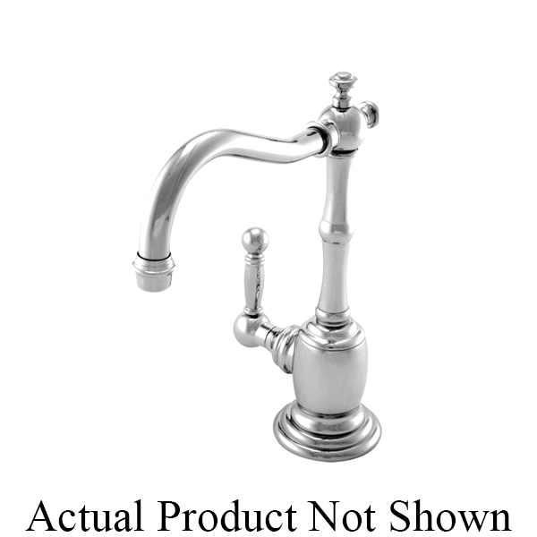 Newport Brass® 108H/04 Model 108H Chesterfield Hot Water Dispenser Faucet, 1 gpm Flow Rate, Fixed Spout, PVD Satin Brass, 1 Handles