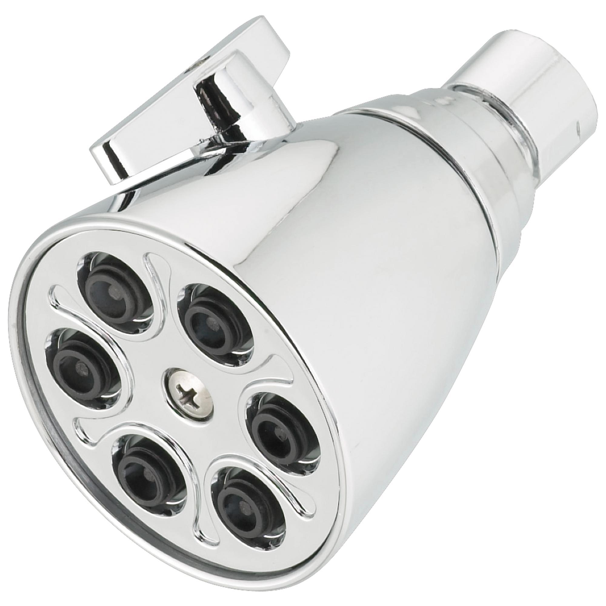 DELTA® 75251C Adjustable Spray Universal Showerhead Only, 1.75 gpm Max Flow, 3 Sprays, 2-3/4 in Dia x 3-15/16 in H Head, Import