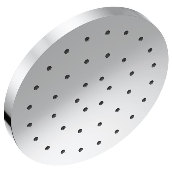 DELTA® 52160-PR25 Universal Showerhead With H2Okinetic® Technology and Touch-Clean® Technology, 2.5 gpm Max Flow, 1 Sprays, 12 in Dia x 2-5/8 in H Head, Import