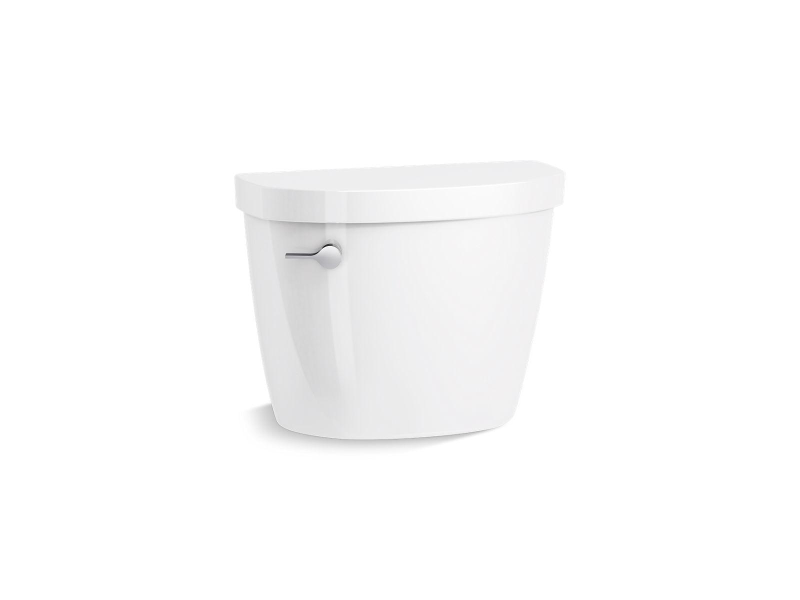 Kohler® 31615-DRY-0 K-31615-DRY Toilet Tank, Cimarron, 1.28 gpf, Left-hand Trip Lever Flush, White, Import
